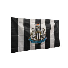 Hy-Pro Officially Licensed Newcastle United F.C. Crest Flag 5ft x 3ft – NUFC, Football Flag, Newcastle F.C., Newcastle United Merchandise, Newcastle