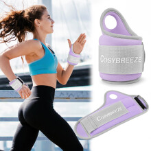 Cosybreeze Wrist Weights with Thumb Loops Lock for Women Men 1 Pair 3 kg Ar