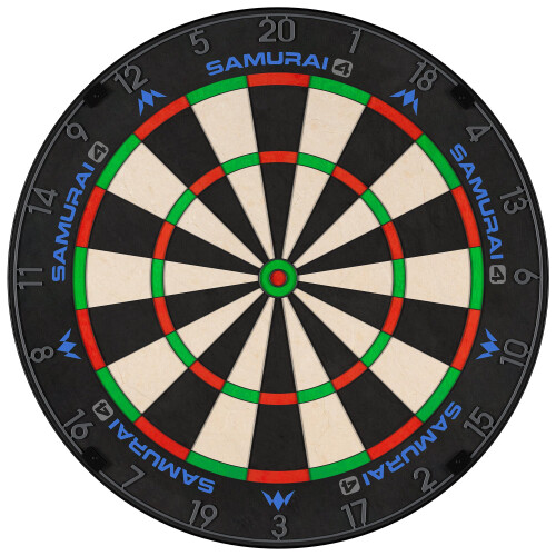 Mission Darts | Samurai 4 | Professional Bristle Dartboard | Knife Wire | White OR Graphite Spider Edition (Graphite)