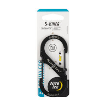 Nite Ize Unisexs SBiner Stainless Steel Slide Lock Black Size 4