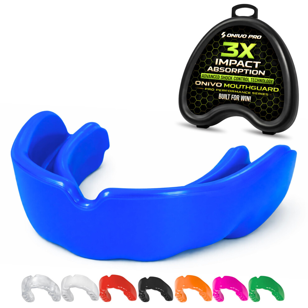 Onivo Pro Mouthguard For Adults Kids 11 Gum Shield With Case Boil And Bite Mouth Gua
