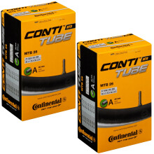 Continental Unisexs MTB Tube 26 Inner Black 4755962559 Pack of 2