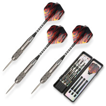 3 Pack Steel Darts Set Tungsten 26 Grams with Aluminum Shafts and 3 Style F
