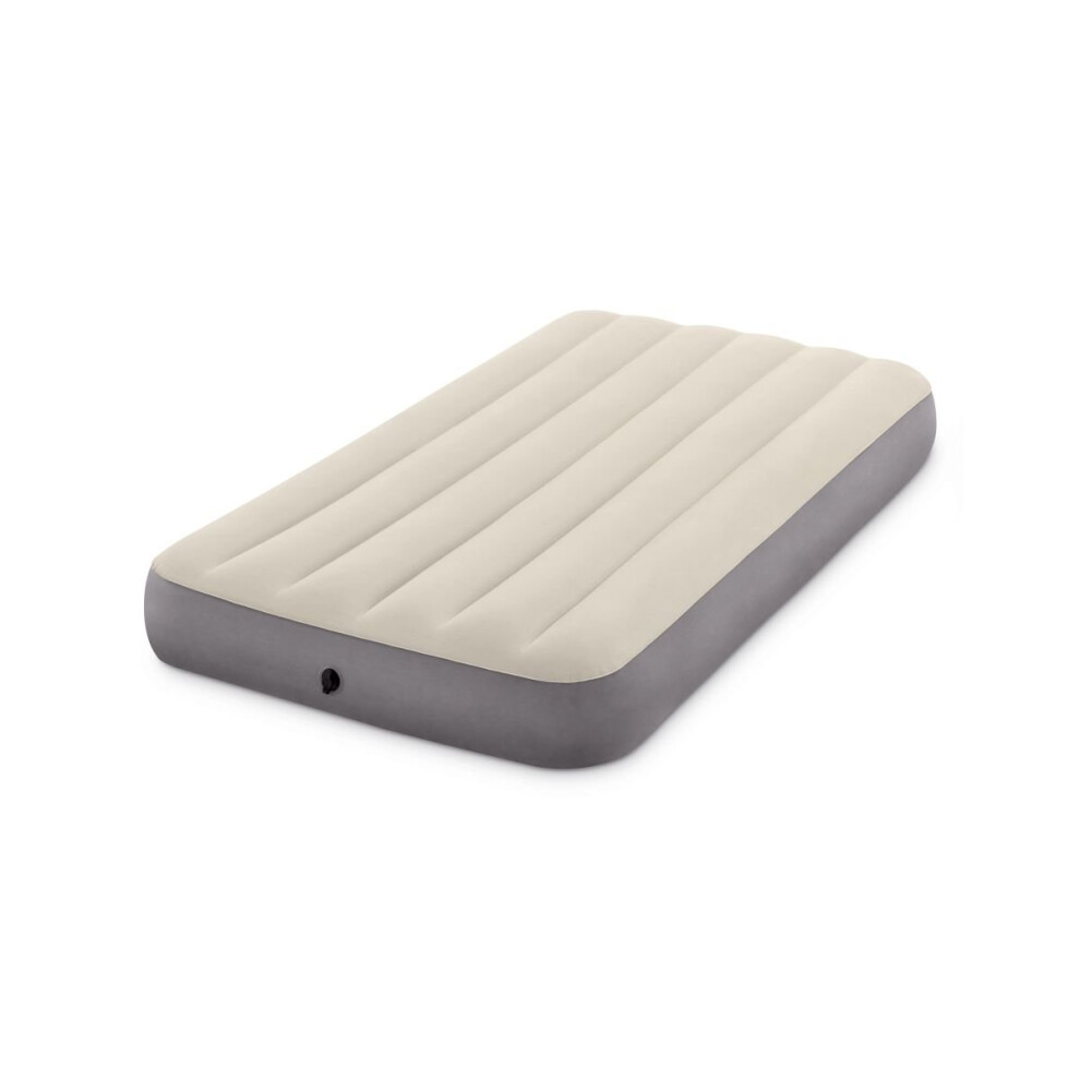 Intex Twin Dura-Beam Series Single High Airbed - Taupe/Grey, One Size