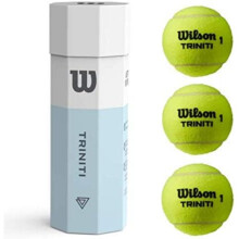 Wilson Unisex Kreywrt125200 Tennis Balls Triniti Set of 3 Balls 100 Recycla
