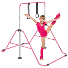 ToughHub Gymnastics Bar for Kids Adjustable Height Foldable Horizontal Gymn
