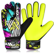 JUU Football Goalkeeper Gloves with 4mm Latex for Super Grip Palm Double W