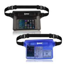 ipow 2 Pack Waterproof Pouch Bag Case Waist Strap for Beach Swim Boating Ka