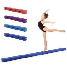 Dripex Folding Gymnastics Balance Beam 210cm Kids Training Beam High Densit