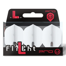 PerfectDarts 1 SET L STYLE CHAMPAGNE DART FLIGHTS SHAPE WHITE