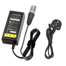 LabTEC 28V 24V 2A Mobility Scooter Charger for 24V Lead Acid Battery Electric Bike Electric Scooter Electric Wheelchair Hoverbord, 3pin XLR Connector