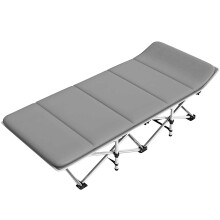 LASIEYO 6Position Adjustable Folding Camping Cot For Adult200  66cm SunLoun