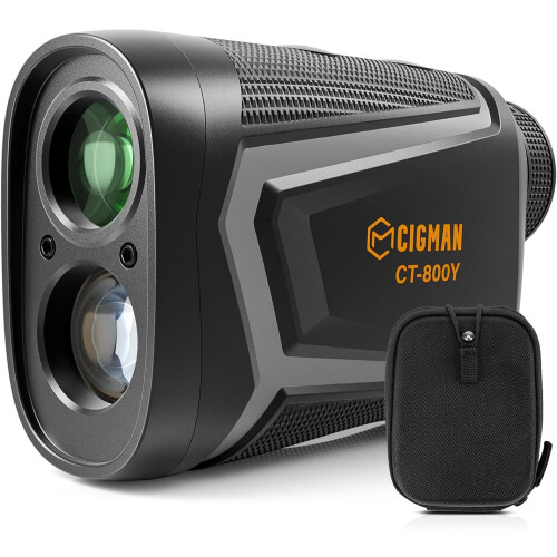 CIGMAN Golf Range Finder 800M Golf Rangefinder with Slope  USB Rechargeable