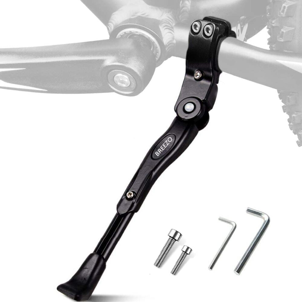 Photos - Kickstand BREEZO Bicycle  Adjustable Bike  Aluminium Alloy Side Stand wit h Anti-slip Rubber Feet for Mountain Bike,