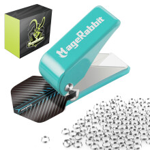 MageRabbit Dart Flight Hole Punch Tool, Dart Flight Hole Punch with 100 Metal O Rings, Dart Accessories Puncher for PET Flights,Dart Flight Punch Too