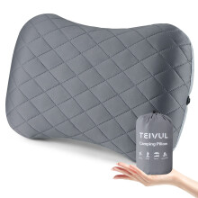 TEIVUL Camping Pillow Inflatable Travel Pillow with Removable Pillowcase Er