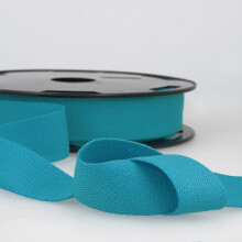 Teal 2m 100 Cotton Twill Tape  Soft Flexible Tape for Binding Edging Buntin