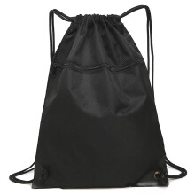 AidShunn Drawstring Gym Bag, Sport Large Capacity PE Bag with Outside Zipper Waterproof String Swim Backpack for Men & Women Boys Girls for Sports