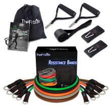 TheFitLife Resistance Bands Set 300lbs – Professional Heavy Resistance Bands for Home Gym & Muscle Building, Advanced Strength Training Equipment wi