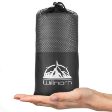 WILLNORN Sleeping Bag Liner - Soft & Lightweight Travel Sheet for Adults, 220x95cm - Portable & Easy Care, Ideal for Backpacking, Camping, Hotels, an