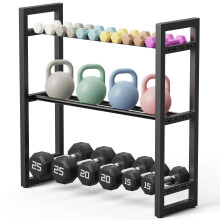 360 lb Capacity 3 Tier Dumbbell Rack Weight Rack for Home Gym