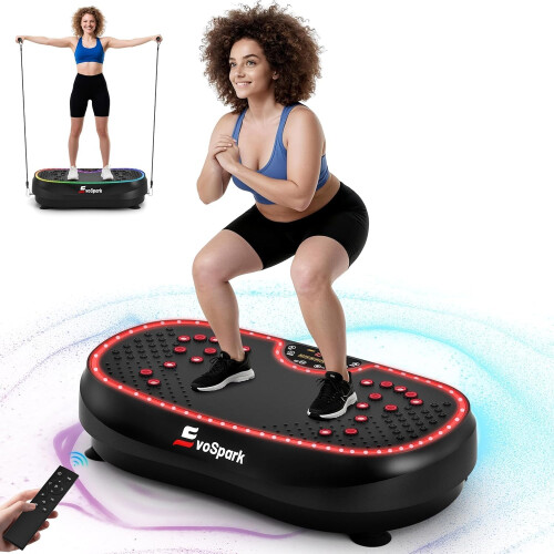 PowerLlate 2026 Test Winner Vibrating Plate with 61 Training Modes 9 Cool L