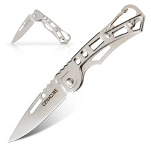 COVACURE UK Legal NonLocking Pocket Knife with Silver Skeletonized Handle 2