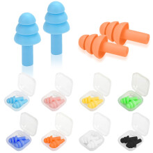 Ear Plugs for Swimming,Sleeping Noise Cancelling,Snoring,Shoting,Working, Reusable Silicone Earplugs, Super Soft Ear Plug for Noise Reduction, Ears P