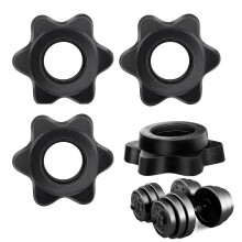 Plimbin 4 PCS Dumbbell Clips, 1 inch(25mm) Anti-Slip Barbell Clips