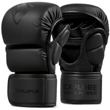 LIBERLUPUS MMA Gloves Sparring Grappling Open Palm Martial Arts for Men Mua