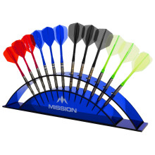 Mission Darts  Darts Station 12  Holds 12 darts  Acrylic Darts Display Arc