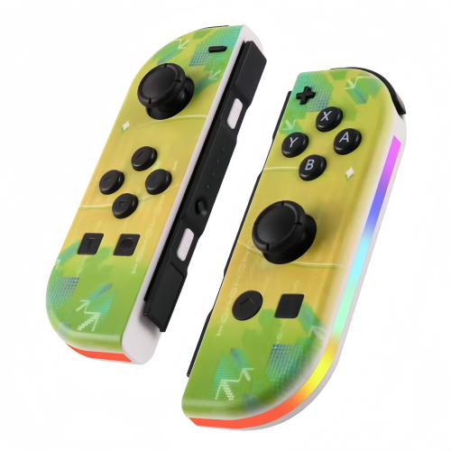 (Yellow) Wireless Controller Joy Con for Nintendo Switch Gamepad with RGB Joystick