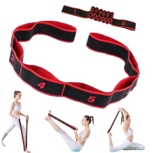 Fitness Resistance Band for Stretching and Yoga 8 Section Dance Stretching