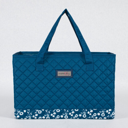 Sewing Machine Carry Tote-Blue/White-Everything Mary EVM10143-10 1