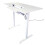 Electric Height Adjustable Sewing Table in White with Sewing Machine Platform 6