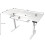 Electric Height Adjustable Sewing Table in White with Sewing Machine Platform 5