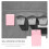 Durable Iron Wall Mounted Mailbox with Secure Lock for Home Letters, Decorative Pink Finish 3