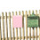 Durable Iron Wall Mounted Mailbox with Secure Lock for Home Letters, Decorative Pink Finish 5