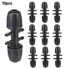 10 stk. drypvandings-T-stykker med modhager, 1/2" til 1/4"