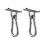 BESTONZON Ceiling Wall Mount Brackets M5 Silver 2 Pack 1