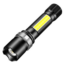 LED svítilna 200 lumenů, zoomovací, dobíjecí, 4 režimy