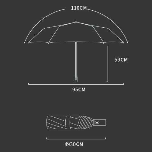Compact Travel Umbrella Auto Open Close Windproof Foldable Design for Rain and Sun (B) 1