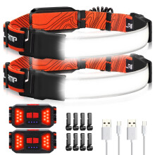 Adelante LED-strålkastare2-pack1000LM230Bredstrålande USB-laddningsbar