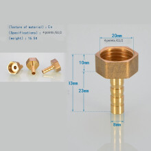 Mosiee 10 stk. messing slangekoblingsadapter F1/2 indvendig gevind eller