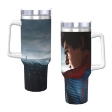 Pahar izolat în vid SpiderMan, din oțel inoxidabil H2.0, 40 oz, cu capac