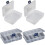 Clear Storage Boxes 4 Pack, Transparent Craft Organizer for Small Items, Durable and Easy Carry 2