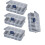 Clear Storage Boxes 4 Pack, Transparent Craft Organizer for Small Items, Durable and Easy Carry 4