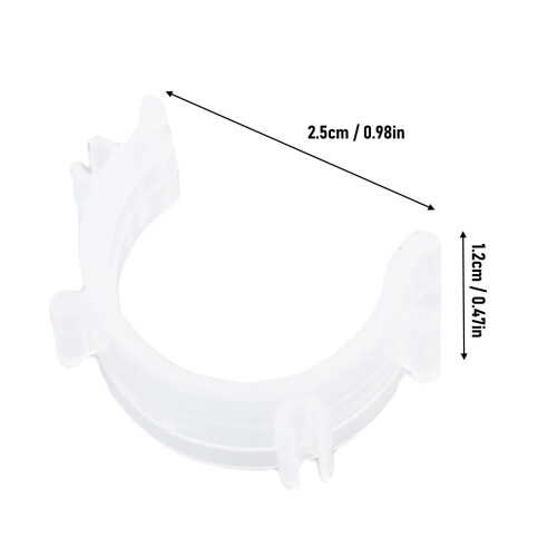 80PCS Sewing Bobbin Clamp Set, White Plastic Bobbin Thread Holders for Tangle Storage and Quick Organization 1
