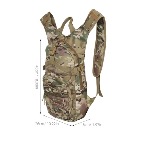 Camouflage Hiking Backpack Waterproof Daypack for Men with Large Capacity and Ergonomic Support 1
