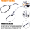 Universal 10mm/8mm Chrome Motorcycle Rearview Side Mirrors - Handle Bar End Mirrors 3